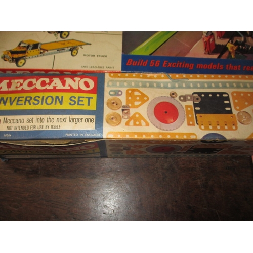 115 - A vintage Meccano boxed Highway vehicles set and an additional 3A conversion set, with instruction b... 