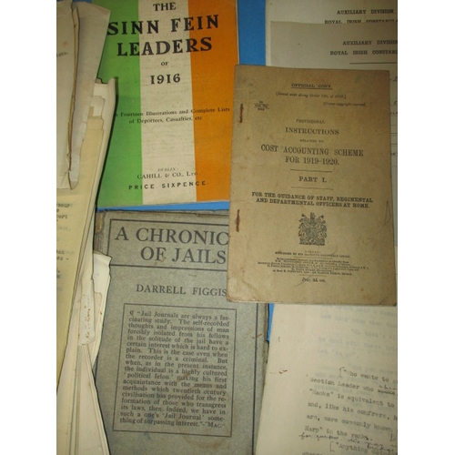 100 - A large parcel of ephemera relating to the Royal Irish Constabulary, most dating to the 1920s, to in... 