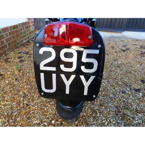 239 - A 1962 AJS 350 model 16 motorbike with V5 and some service history documentation. Runs and rides per... 