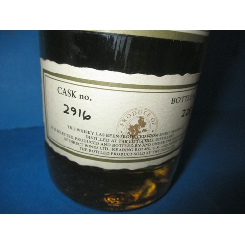 156 - A 70cl bottle of 1983 First Cask Lowland Malt Whisky, cask number 2916, bottle number 228, settled l... 