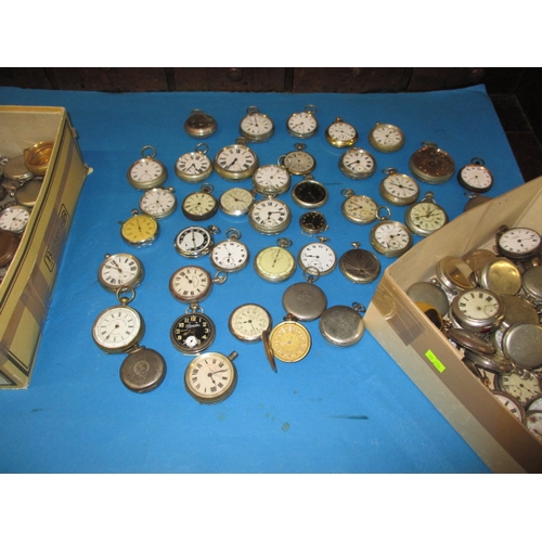 78 - A very large quantity of vintage pocket watches, various dates and condition, none tested as to func... 