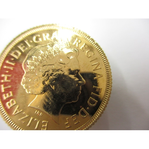 36 - An Elizabeth II gold sovereign dated 2002, in uncirculated condition