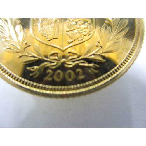 36 - An Elizabeth II gold sovereign dated 2002, in uncirculated condition