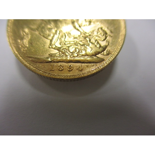 41 - A Victorian gold sovereign dated 1894, a circulated coin with good definition of features