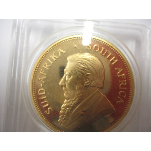 54 - A 1981 gold full Krugerrand, in sealed capsule from the South African gold coin exchange, an uncircu... 