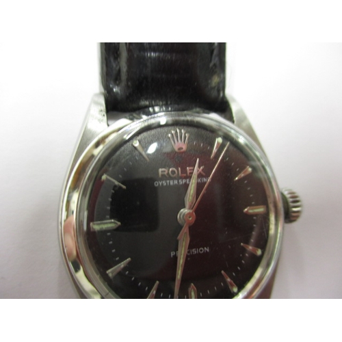 29 - A 1953 Rolex Oyster Speed-king wrist watch, runs when wound, no box or paperwork, replacement strap ... 