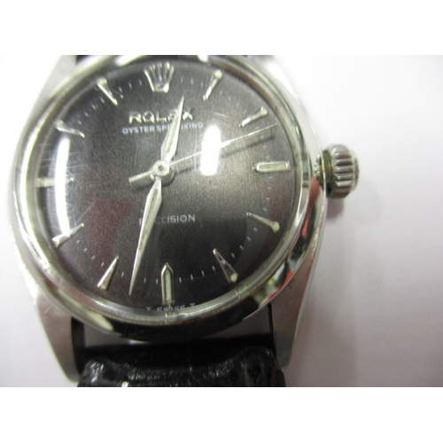 29 - A 1953 Rolex Oyster Speed-king wrist watch, runs when wound, no box or paperwork, replacement strap ... 