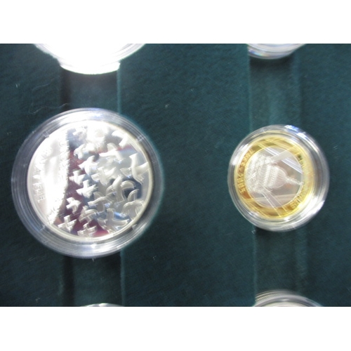 61 - A boxed set of silver proof commemorative coins, “The Allied Forces”, with original paperwork