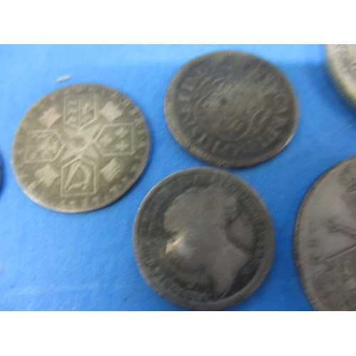 215 - A large quantity of pre-decimal coins, to include silver and part silver examples and a Henry VIII q... 