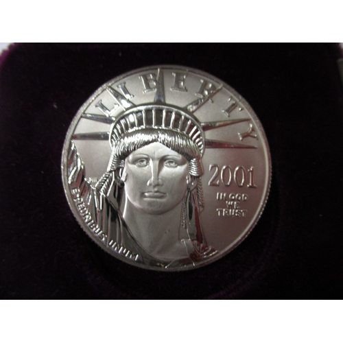 182 - A 2001 American Eagle .9995 platinum coin, approx. weight 31.1g in uncirculated condition with origi... 