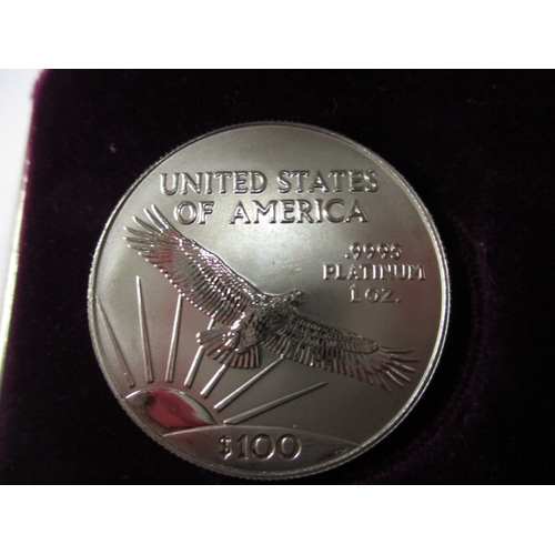 182 - A 2001 American Eagle .9995 platinum coin, approx. weight 31.1g in uncirculated condition with origi... 