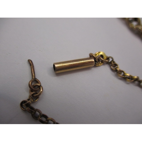 54 - ***A parcel of gold and yellow metal necklace chains, various lengths, all in used condition, one wi... 