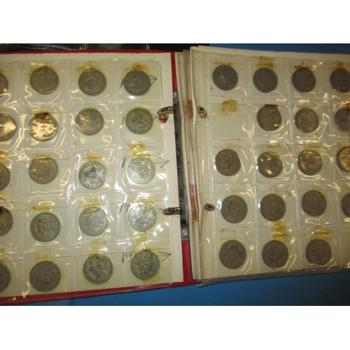 216 - A parcel of pre-decimal coins, and some bank notes, all in circulated condition