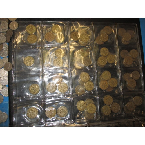 216 - A parcel of pre-decimal coins, and some bank notes, all in circulated condition