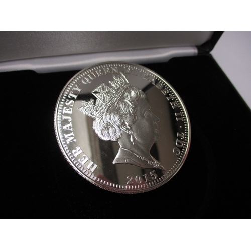 185 - A proof commemorative sterling silver £5 coin, approx. weight 157.5g, limited edition 21/99, in orig... 