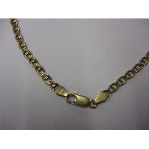 61 - A vintage 9ct yellow gold necklace chain, approx. linear length 51cm, approx. weight 15.9g in useabl... 