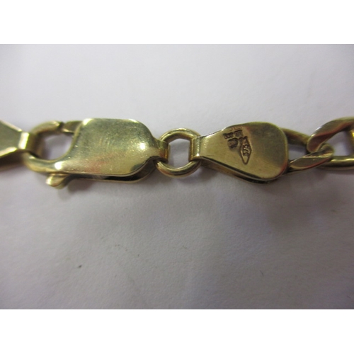 61 - A vintage 9ct yellow gold necklace chain, approx. linear length 51cm, approx. weight 15.9g in useabl... 