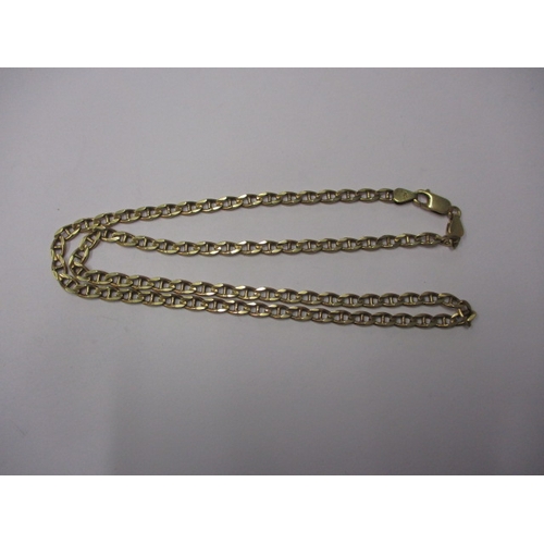 61 - A vintage 9ct yellow gold necklace chain, approx. linear length 51cm, approx. weight 15.9g in useabl... 