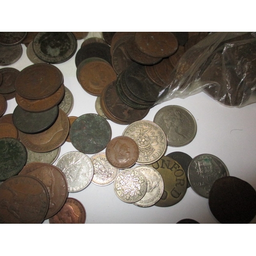 218 - A parcel of antique and later coins, to include silver and part silver examples, all in circulated c... 