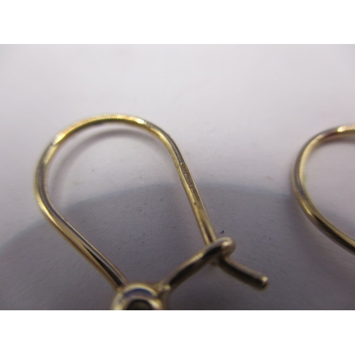 72 - A pair of 9ct yellow gold earrings, approx. weight 2.3g in near unused condition