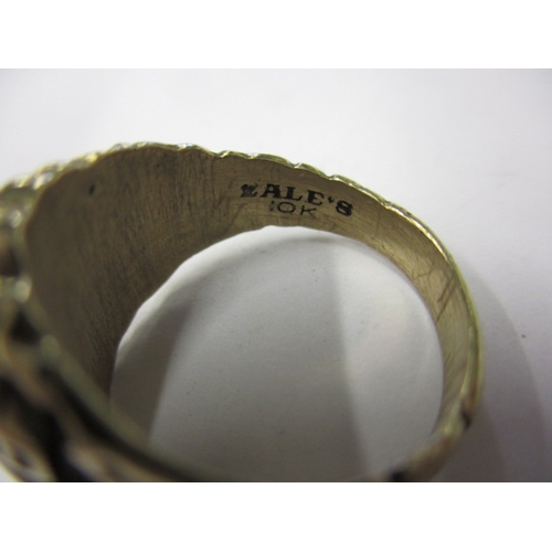 16 - An American 10ct yellow gold college ring, dated 1978, in useable pre-owned condition, approx. weigh... 