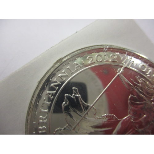 187 - A 2012 silver £2 coin being one ounce of fine silver, in original blister pack