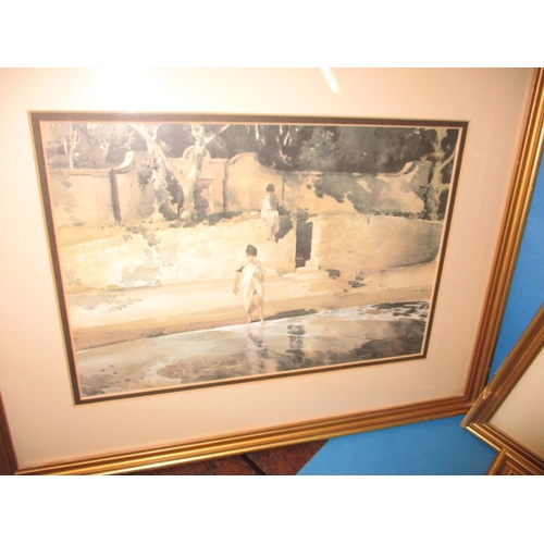 349 - Sir William Russell Flint, four 1980s limited edition prints, each with label verso, approx. frame s... 