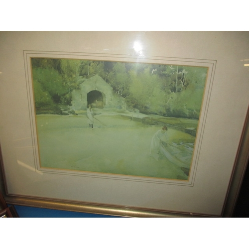 348 - Sir William Russell Flint, five prints, frame size of largest 53x42cm, all in useable pre-owned cond... 