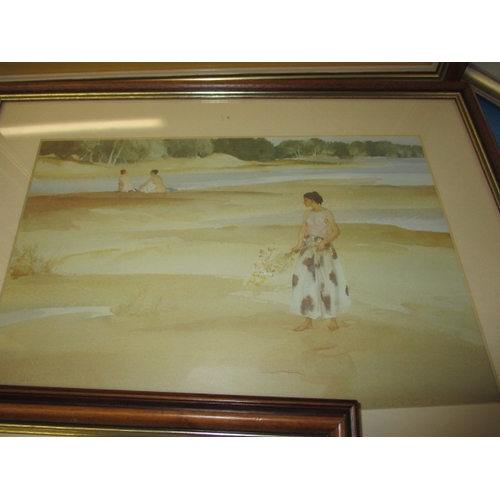 348 - Sir William Russell Flint, five prints, frame size of largest 53x42cm, all in useable pre-owned cond... 