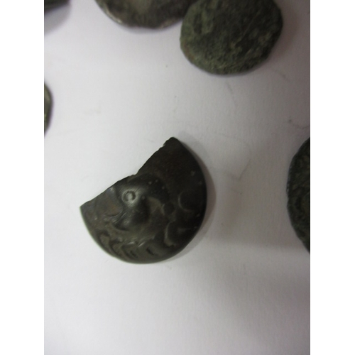 207 - A parcel of Roman and later silver and bronze coins and some tokens, all in circulated condition, va... 