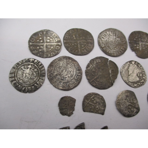 206 - A parcel of silver hammered coins, various condition to include part coins