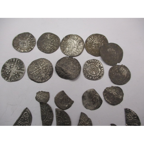 206 - A parcel of silver hammered coins, various condition to include part coins