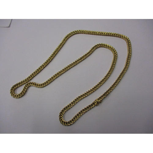 82 - An 18ct yellow gold necklace chain, approx. linear length 61cm, approx. weight 48.7g, in good useabl... 