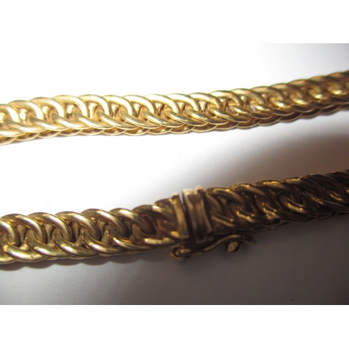 82 - An 18ct yellow gold necklace chain, approx. linear length 61cm, approx. weight 48.7g, in good useabl... 