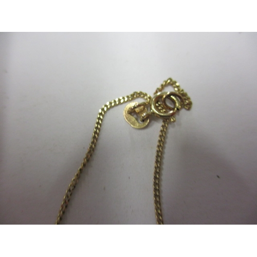 87 - A 9ct yellow gold and diamond necklace, and matching earrings, in useable pre-owned condition, appro... 