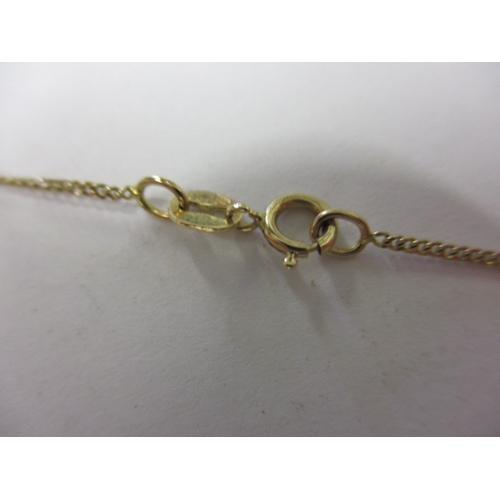 87 - A 9ct yellow gold and diamond necklace, and matching earrings, in useable pre-owned condition, appro... 