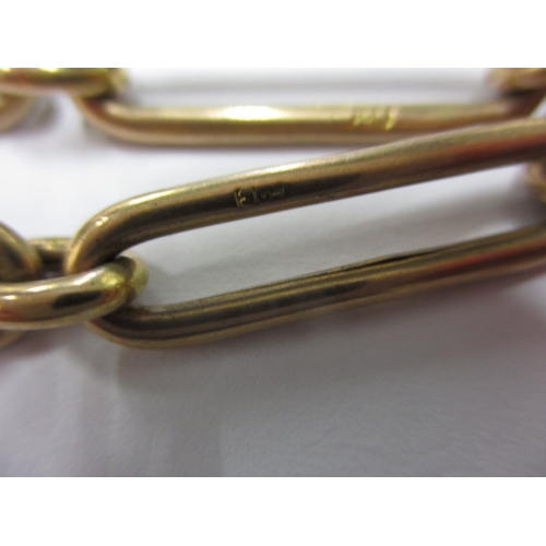 89 - A vintage 9ct yellow gold watch chain, approx. weight 18.2g, in useable pre-owned condition