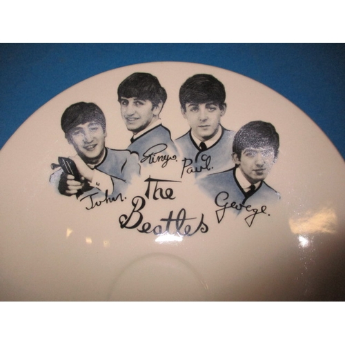 2 - 4 Vintage Beatles saucers by the Washington pottery, in good used condition with no observed damage