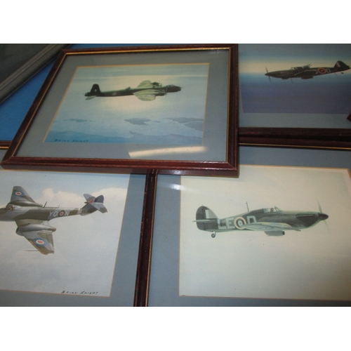 67 - WWII Aircraft pictures, various planes, all in used condition, approx. size of largest 73x56cm