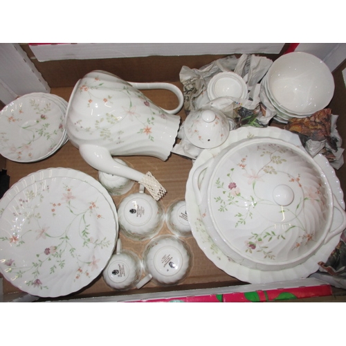 78 - A comprehensive dinner service by Wedgwood in the ‘Campion’ design. All with no observed damage, mos... 