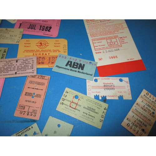 91 - A parcel of vintage train tickets, various dates, all in used condition