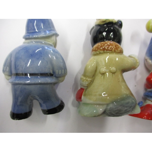 109 - 4 Vintage Wade Noddy figures, some damages and nibbles, approx. height 6cm