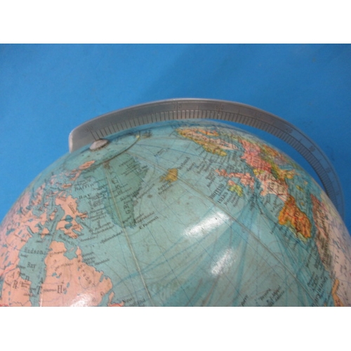 150 - A vintage Columbus duo globe, approx. height 44cm, requiring electrical connection check, in useable... 