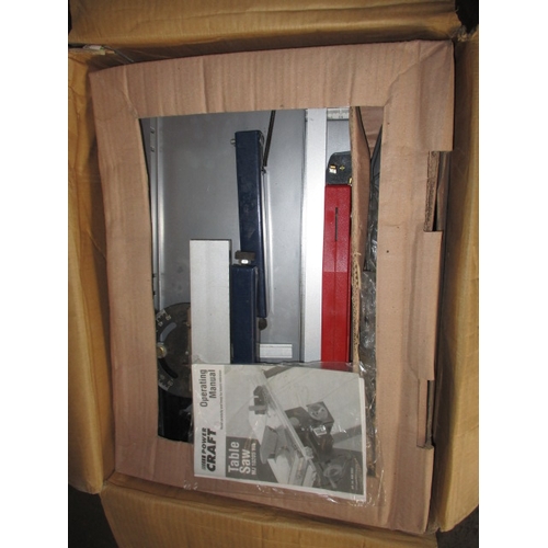 175 - A quantity of pre-owned electric wood working tools, to include a table top saw, with instructions, ... 