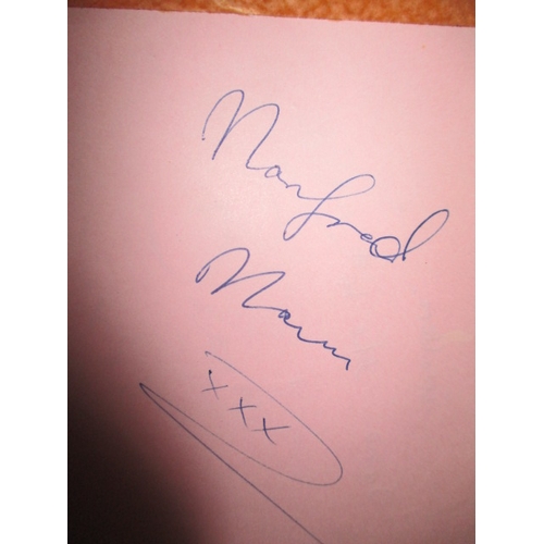 178 - An autograph book with numerous autographs, most obtained at the Rhodes centre in Bishops Stortford,... 