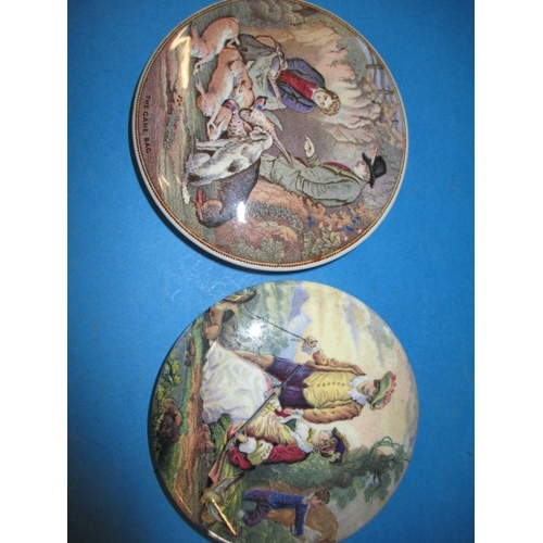 199 - A parcel of antique and later pot lids, all with general age-related marks but no observed damages