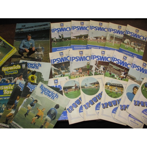 201 - A large quantity of 1960 and later Ipswich Town football club official programmes, all in useable pr... 