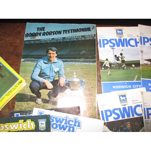 201 - A large quantity of 1960 and later Ipswich Town football club official programmes, all in useable pr... 