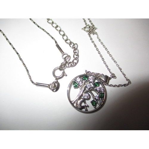 206 - A small parcel of costume jewellery necklaces and pendants, most on silver, all in good useable pre-... 