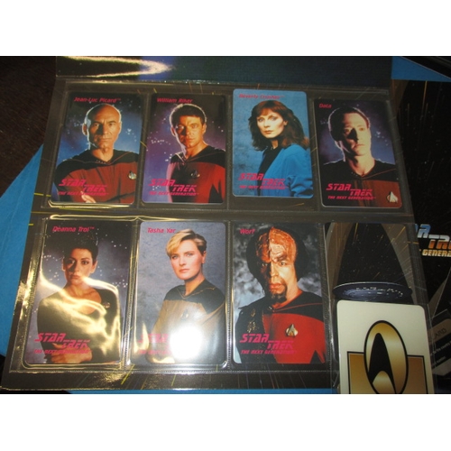 212 - A collection of limited edition Star Trek phone cards, all in presentation packs